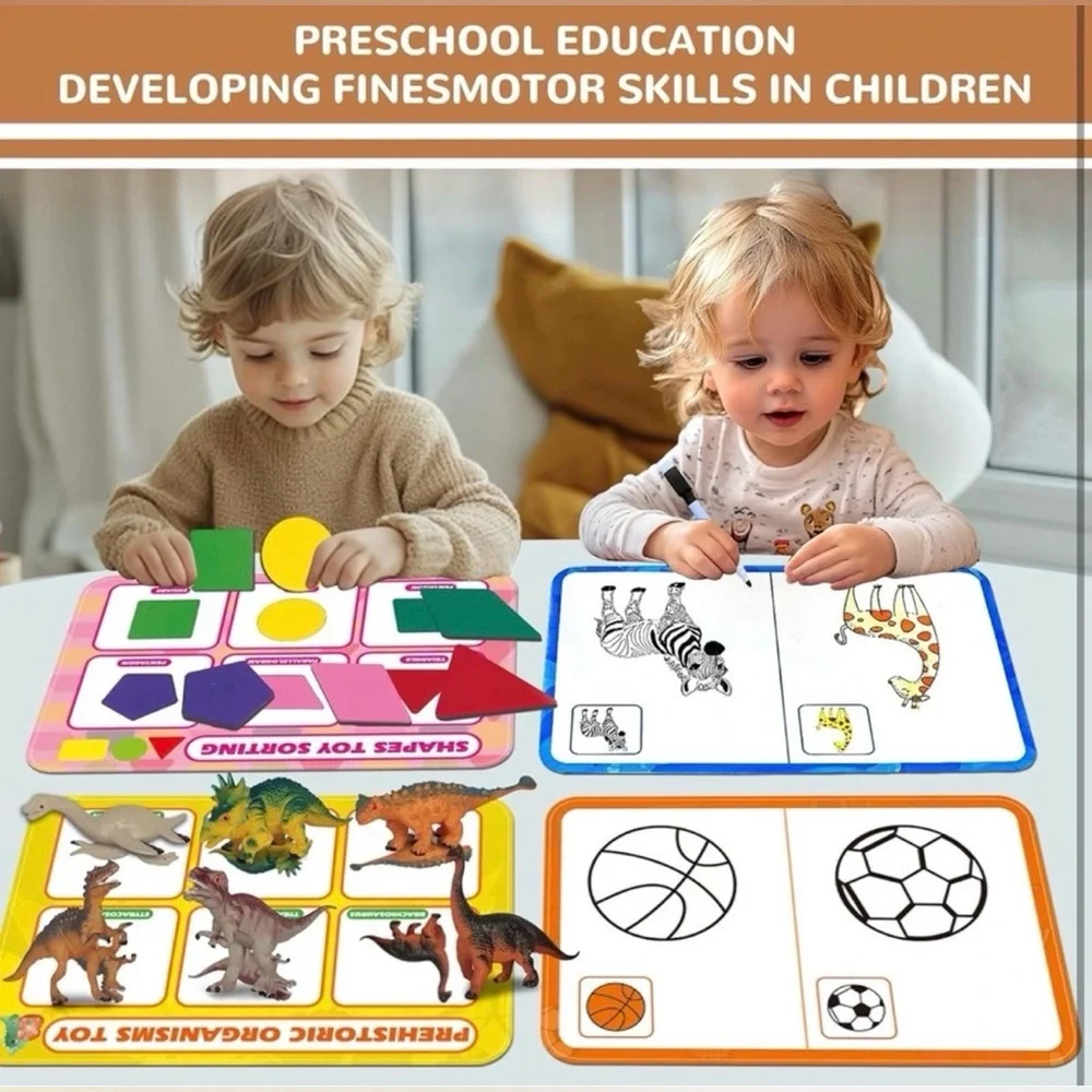 Wiznobliss Sorting TOYS for Toddlers 3 in 1 Learning Education Sorting Games NEW